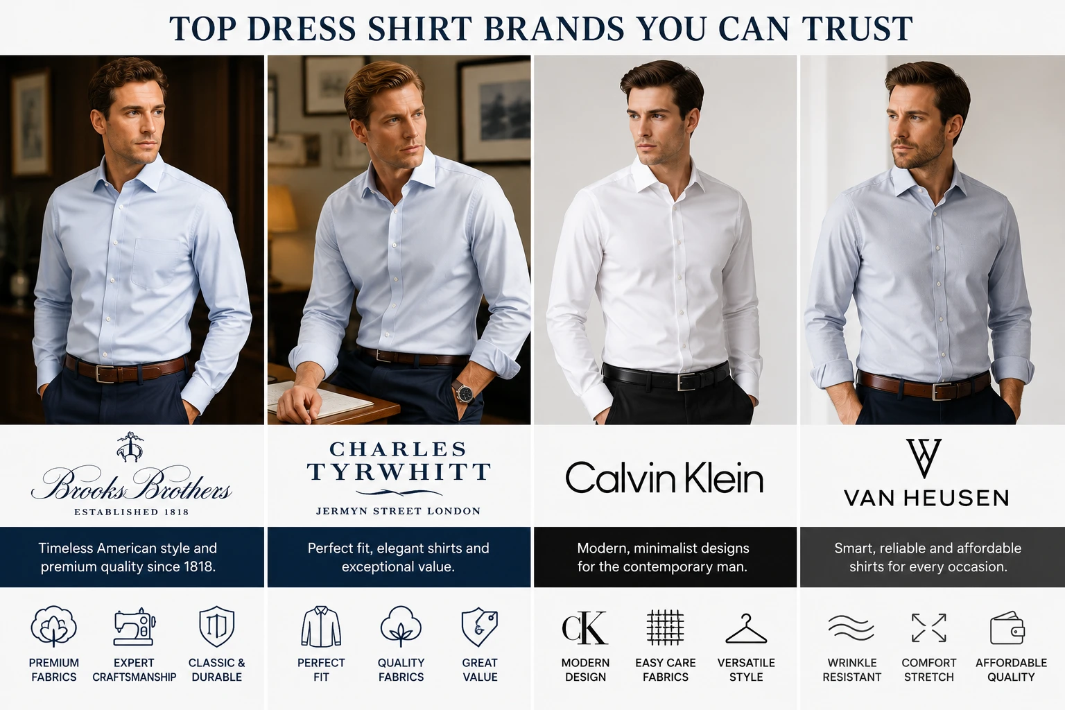 Best wrinkle-free shirts for work comparison