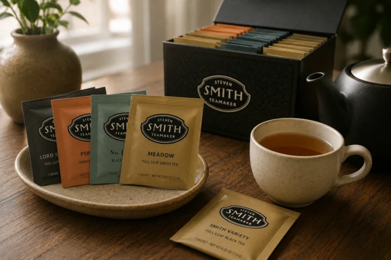 Smith Teamaker premium tea collection with loose-leaf teas and tea sachets