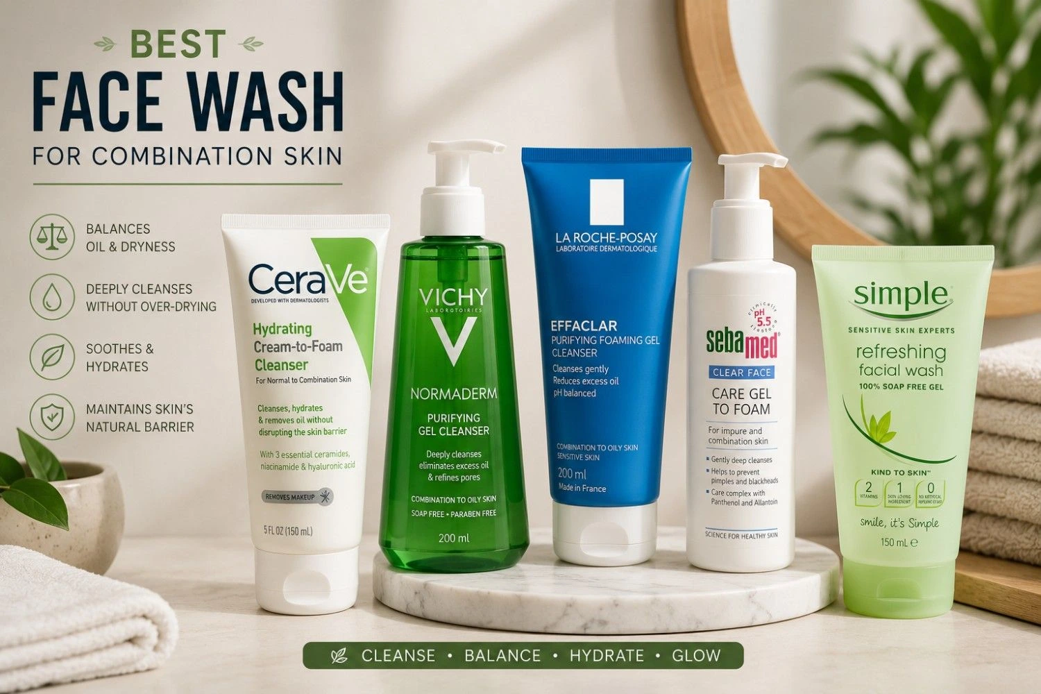 Best Face Wash for Combination Skin